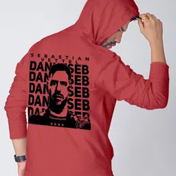Crazymonk Men Graphic Printed Hood Cotton Pullover Sweatshirt-picture-35