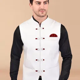 PRINTINDIA Men Sleeveless Mandarin Neck Nehru Jacket-picture-25