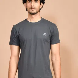 SKYKNIT Round Neck Cotton Slim Fit T-shirt-picture-17