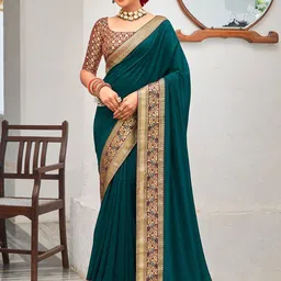 Saree mall Zari Silk Blend Sarees-58