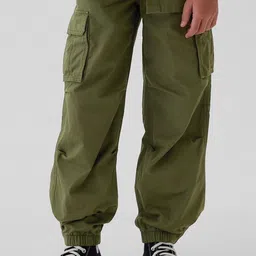 GAP Boys Pure Cotton Baggy-Fit Parachute Joggers-image-78