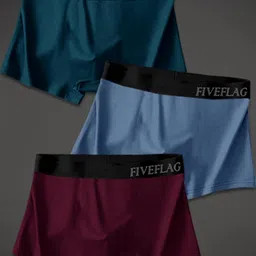 FiveFlag Pack of 3 Multicoloured Modal Trunks-picture-40