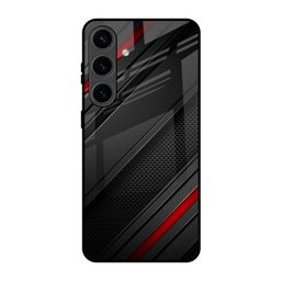 QRIOH Abstract Printed Sleek & Lightweight Silicone Samsung Galaxy S24 5G Glass Back Case-image-87