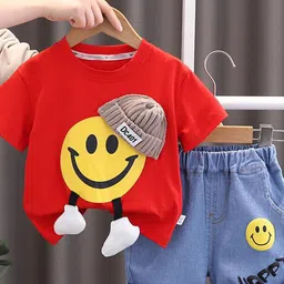 POP STREET KIDS Boys Printed T-shirt With Shorts-picture-1