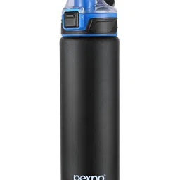 Pexpo Black Brand Logo Printed Stainless Steel Single Wall Vacuum Water Bottle-900 ml-image-38