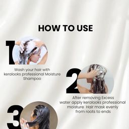 Keralooks professional Set Of 2 Moisturising Repair Hair Shampoo & Mask - 500 ml Each image 3