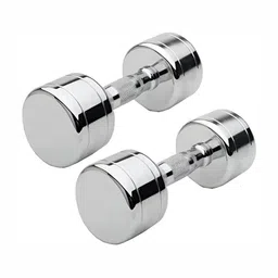 HackerX Set Of 2 Chrome Plated Steel Dumbbells 7.5 kg Each-44