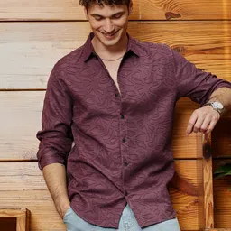 Campus Sutra Men Comfort Horizontal Stripes Opaque Casual Shirt-image-62