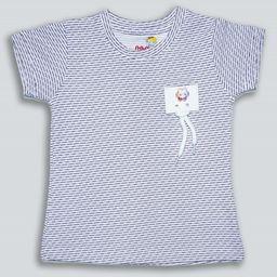 kidoz Girls Striped Cotton T-shirt-image-77
