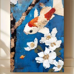 Art Street Blue & White 1 Piece Canvas Other Wall Paintings-image-41