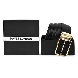 Hayes London Men Textured Tang Closure Leather Reversible Formal Belt-picture-4