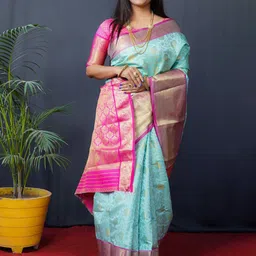 Royal Rajgharana Saree Ethnic Motifs Zari Kanjeevaram Sarees-38