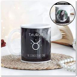 fnp White & Black Printed Ceramic Glossy Mugs Set of Cups and Mugs-1