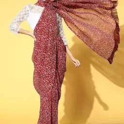 KAVINDI Printed Pure Georgette Saree-image-89