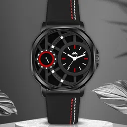 VIRAKTI Women Brass Dial & Leather Wrap Around Straps Analogue Watch MEN-14-BLACK-13