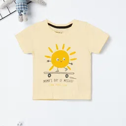 max Boys Graphic Printed Round Neck Cotton T-shirt-image-68