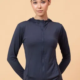 Fitkin Women Lightweight Training or Gym Open Front Jacket-image-94