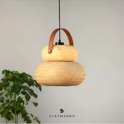 Claymango Brown Textured Ceiling Lamp image 3