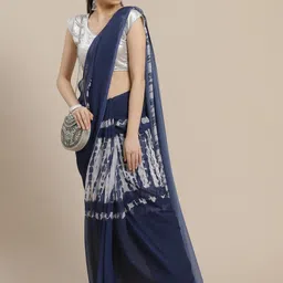 Anouk Tie and Dye Poly Georgette Saree-5