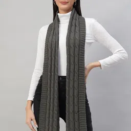 HANDICRAFT PALACE Women Woollen Self Design Scarf-24