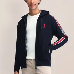 U.S. Polo Assn. Men Hooded Front-Open Sweatshirt-image-11