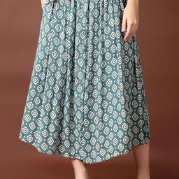 LIMEROAD Printed Flared Midi Skirt-picture-51