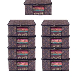 AMAK INC Blue Fabric Multi-Utility Wardrobe Organisers-picture-48