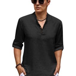 Fifth U Men Black Kurta-image-82
