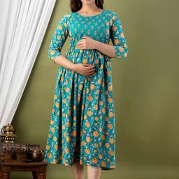 MURLI KURTI Women Printed Mirror Work Anarkali Kurta-picture-9