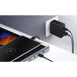 SAMSUNG Duo TA220 35W Type A & Type C 2-Port Fast Charger (Adapter Only, Support PD 3.0 PPS, Black) image 5