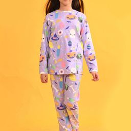 YK Girls Pure Cotton Printed Night suit-picture-46