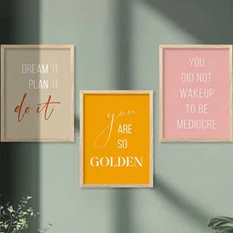 Motivational Wall Art With Frame Home Decor Wall Painting For Living Room Office Bedroom-image-88