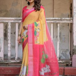 all about you Floral Pure Cotton Saree-image-63