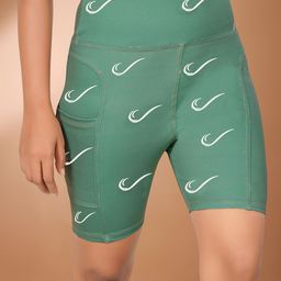 POOJARAN SAREE Printed High Rise Tights-image-64