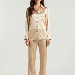 DEHMAN Shirt Collar Night Suit-image-93
