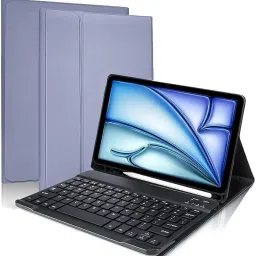 Proelite Keyboard Case Cover for iPad Air 11 inch 2024 M2 with Pencil Holder Bluetooth Standard Tablet Keyboard Compatible with Desktop, Laptop, Mac Easy to Use,Plug and Play,Quick, Comfy Durable body-6