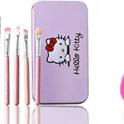 grasp Makeup Brush Set of 7Pcs Kitty Brushes with one sponge blender puff (Pack of 2)-12