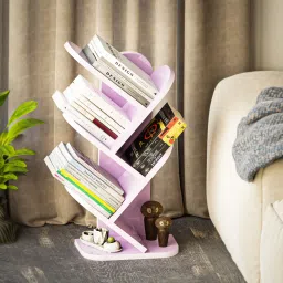 4 Tier Book Shelf Free Standing Open Book Stand Use Home Office Space Saving Engineered Wood Open Book Shelf-43