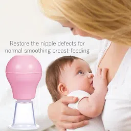 Silicone Nipple Puller With Case (Pack of 1) Pink For Inverted Nipples| BPA FREE Nipple Puller-6