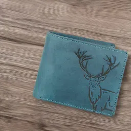 Men Casual, Evening/Party, Formal, Travel, Trendy Blue Genuine Leather RFID Wallet-image-80