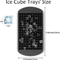 sahasik Mini Ice Cube Tray Multicolor Silicone Ice Cube Tray image 2