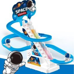 3 Space Slide Toy Set,Funny Automatic Stair-Climbing Spacelings Cartoon Race-image-51