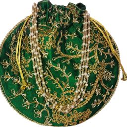 Women Green Potli-image-13