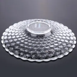 perizone Bubble Design Glass Fruit Bowl Plate for Dining Table Tray Serving For Dry Fruit Tray Serving Set image 3