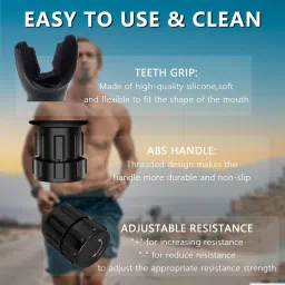dwiti enterprise Breathing Trainer & Lung Capacity Exercise Device Portable Muscle Trainer, Exercise Trainer with Resistance image 3