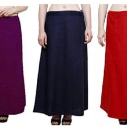 Gugaliya FFIROZI,JAMUNI,NAVY BLUE,RED,BABY PINK Pure Cotton Petticoat-image-52