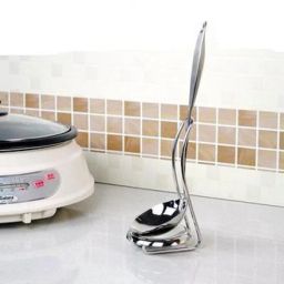 jeny Spoon Rests Stainless Steel Rack Spoon Holder Steel Cutlery Set image 4