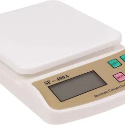Nubex Digital Electronic Digital Kitchen Weight Machine With Adapter Capacity 10Kg Multipurpose Sf400A Weighing Scale-17