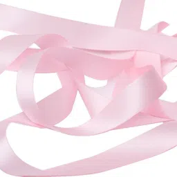 Satin Ribbon for Craft Decorations Clothes Sewing Making Purpose (5 Roll, Light Baby Pink Color)-22