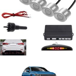 4Silver Parking Sensor With LED Display Increased Safety For Car-273 Universal 4 Silver Reverse Parking Sensor With LED Display For Cars-273 Parking Sensor-image-90